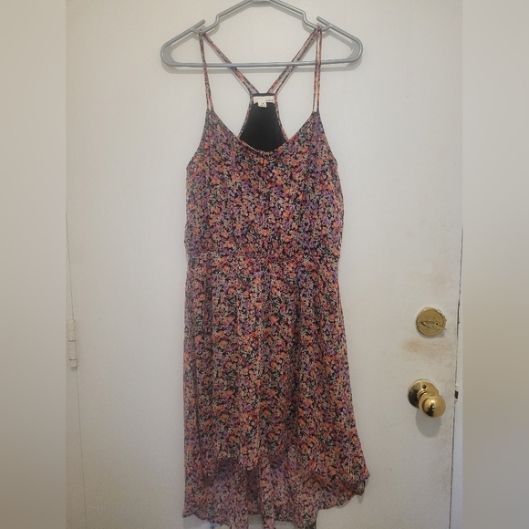 Garage Floral Racerback High-Low Summer Dress | Size M - Picture 2 of 5